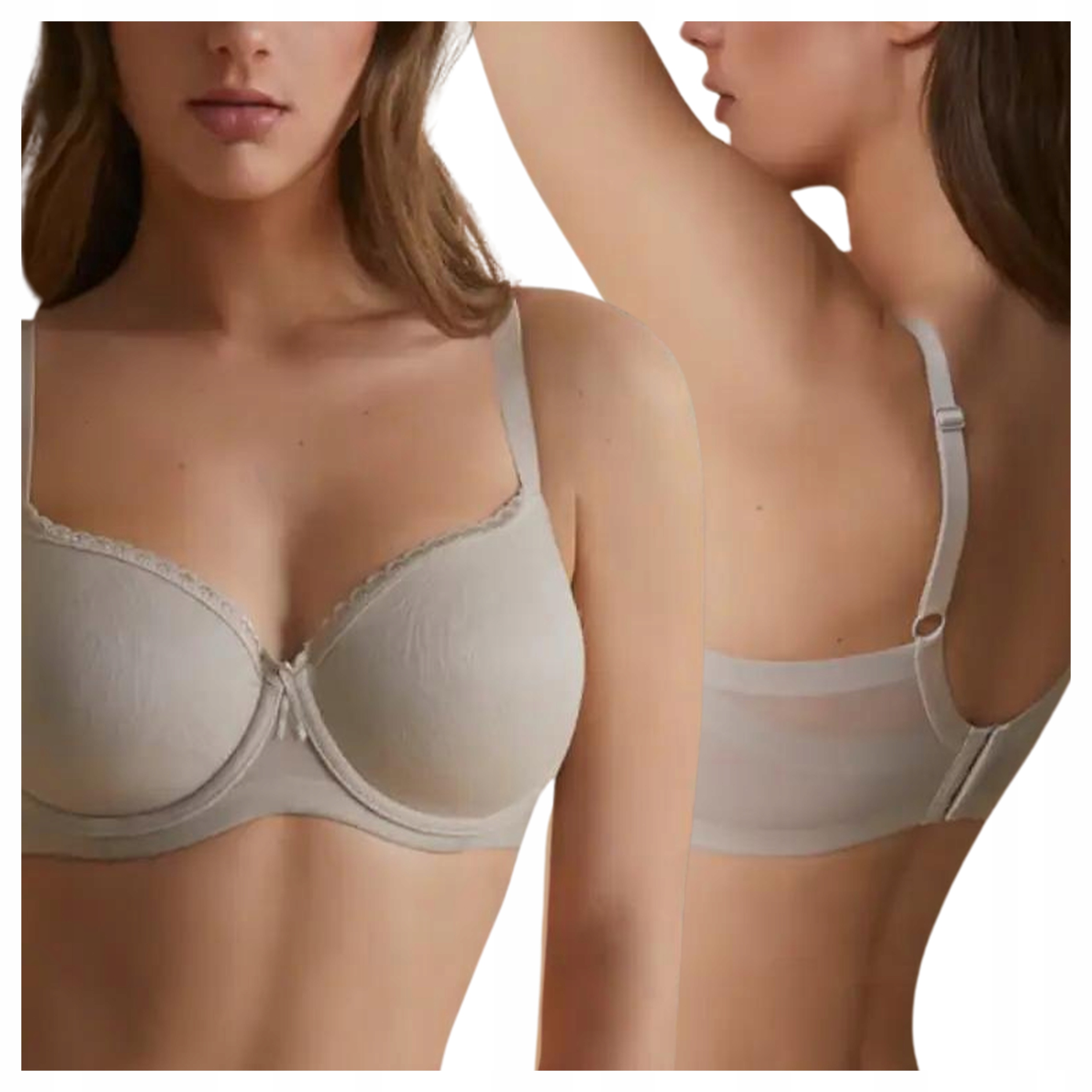 Podprsenka hladká Vyztužená Zesílené Boky 85C Tierra Béžová