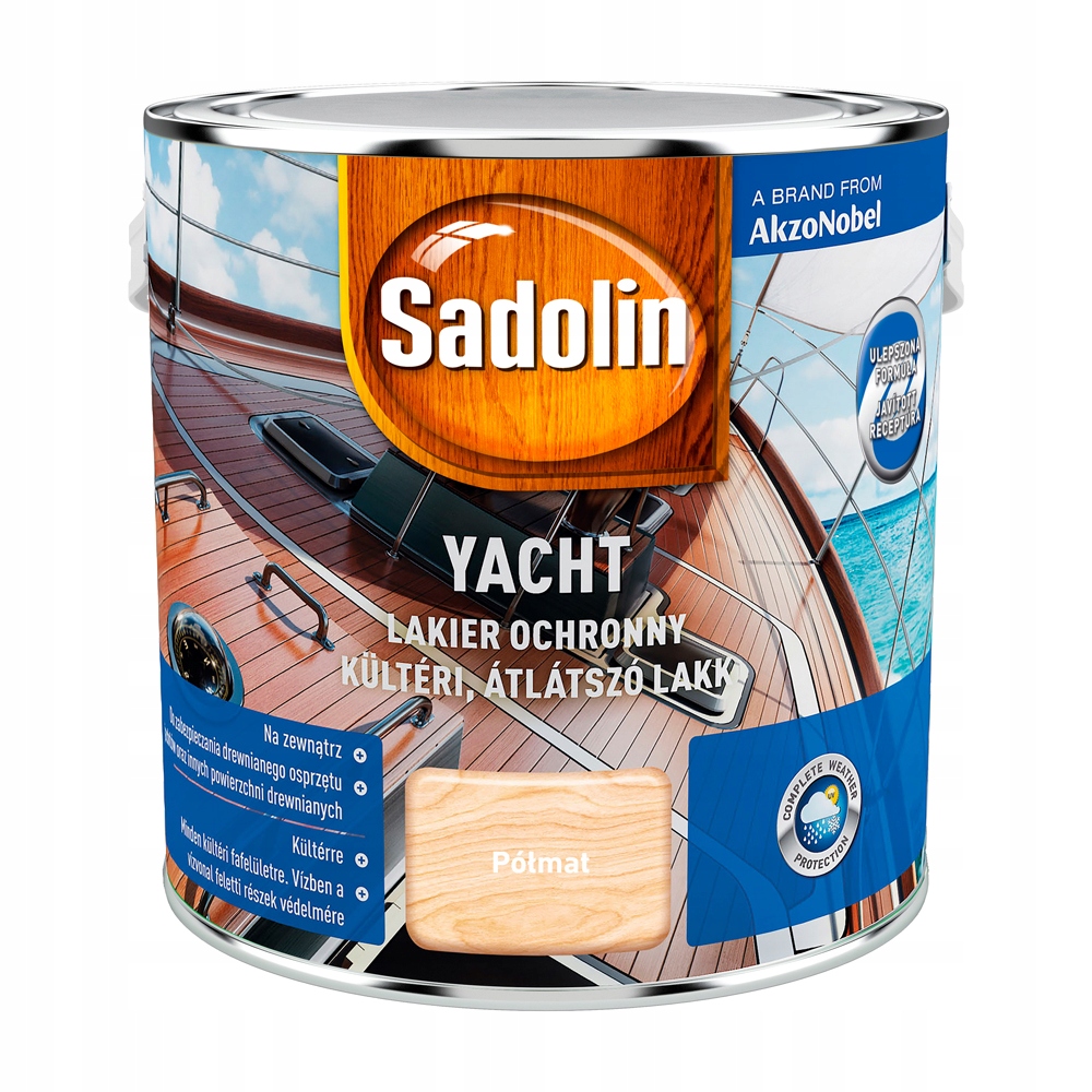 Sadolin Yacht Lakier Jachtowy Bezbarwny Półmat 2,5