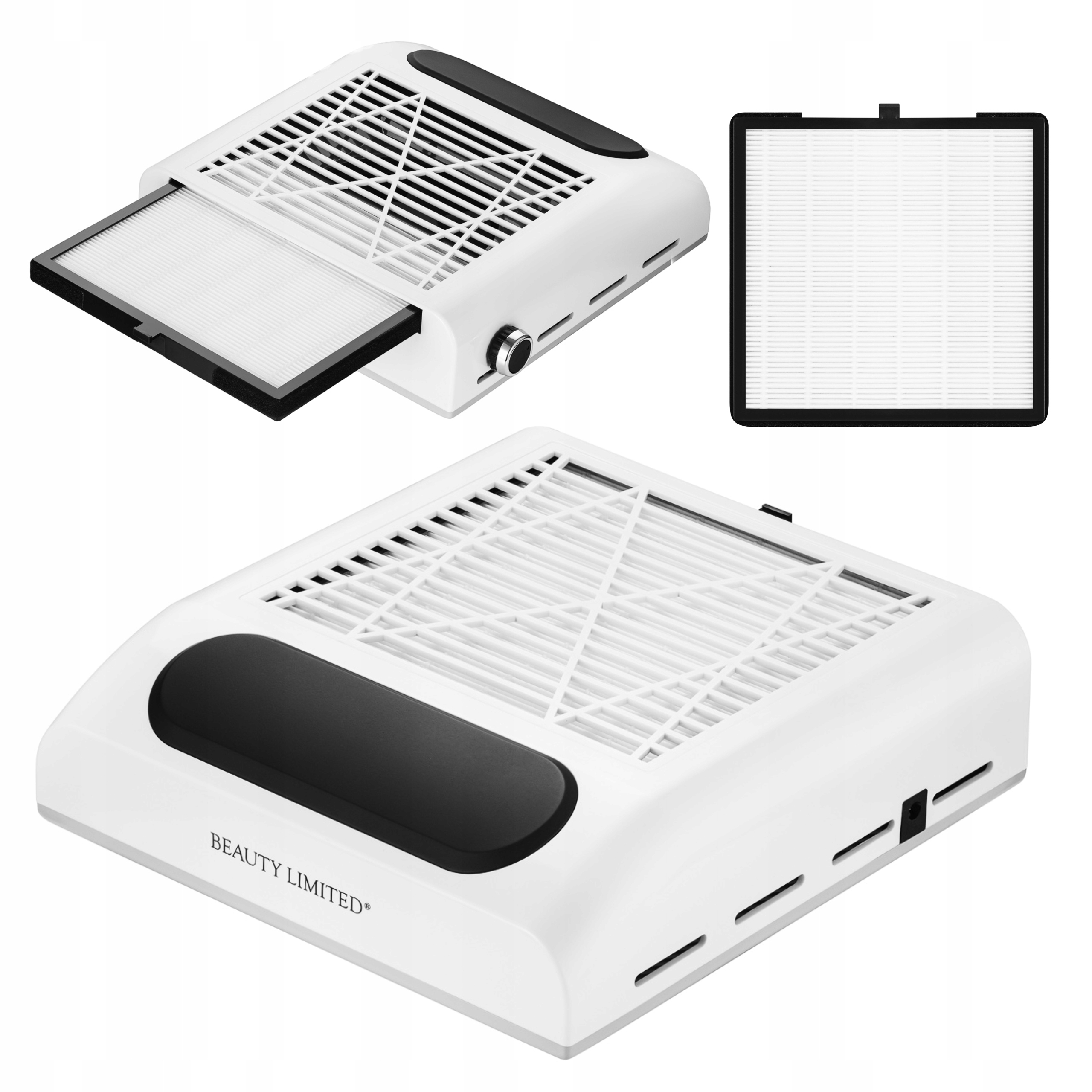 Odsávačka Prachu Pro Frézku Na Nehty Bílý Kazetový Filtr Hepa Výkon 100 W