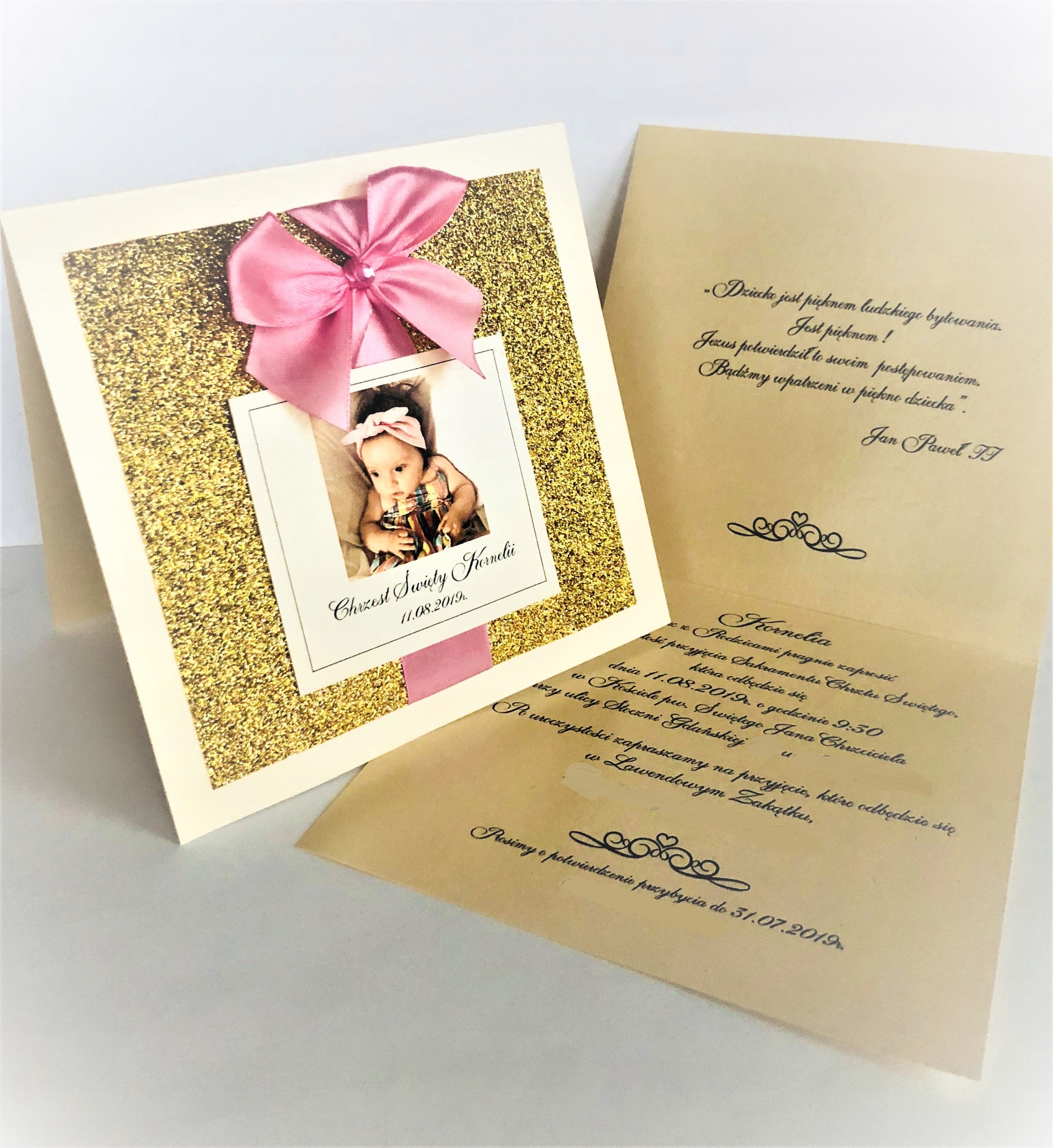 ZAPROSZENIA CHRZCINY zaproszenie na Chrzest Święty