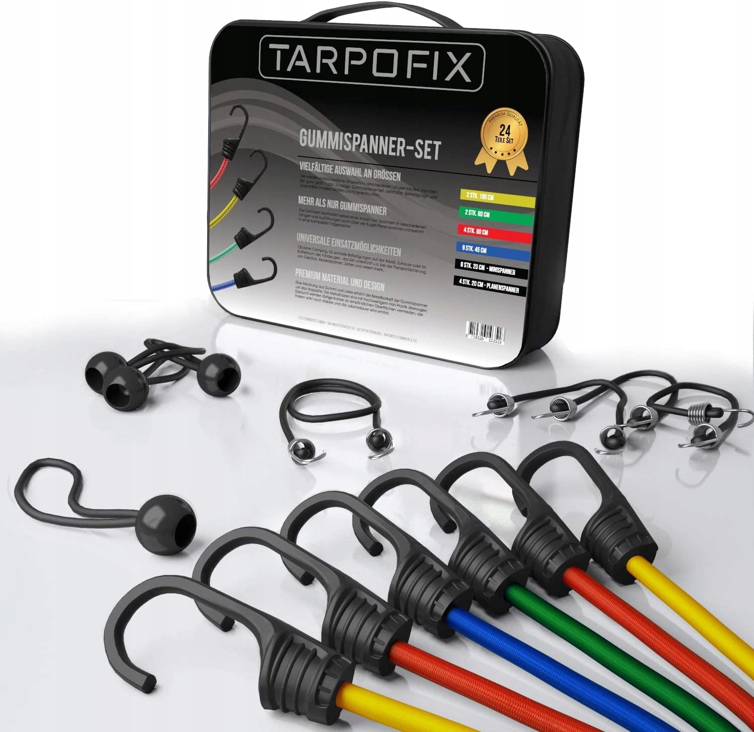 

Linki Gumy Pasy Do Mocowania Bagażu Haczyki 24el.