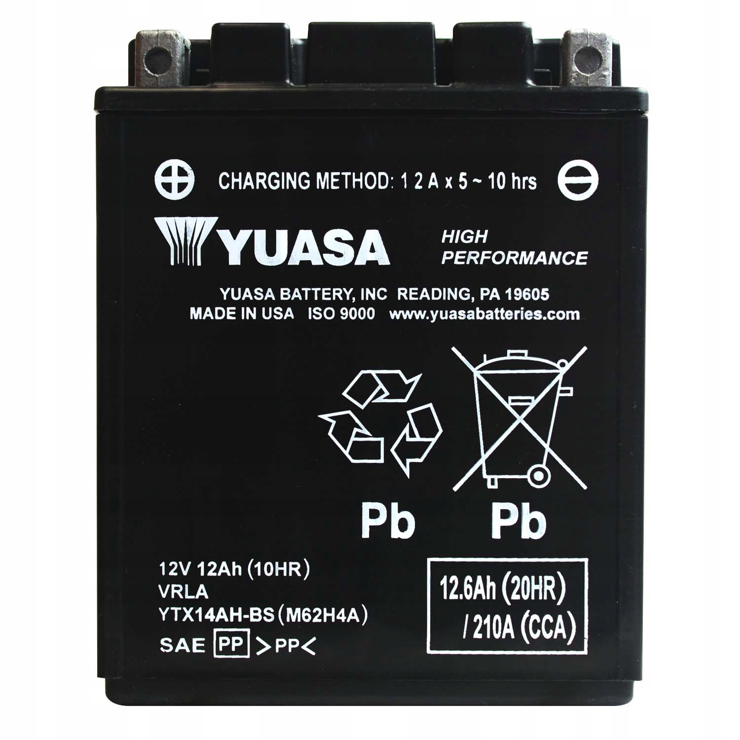 Yuasa YTX14AH-BS Hpmf 12V 12Ah 210A L+ Uruchomiony!!!