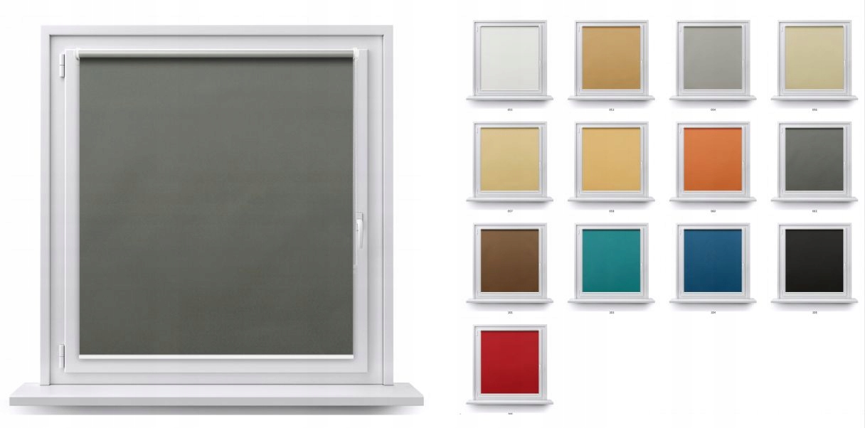 Zatemňovací Roleta Blackout Silver Termo 122x150CM Na Míru Různé Barvy