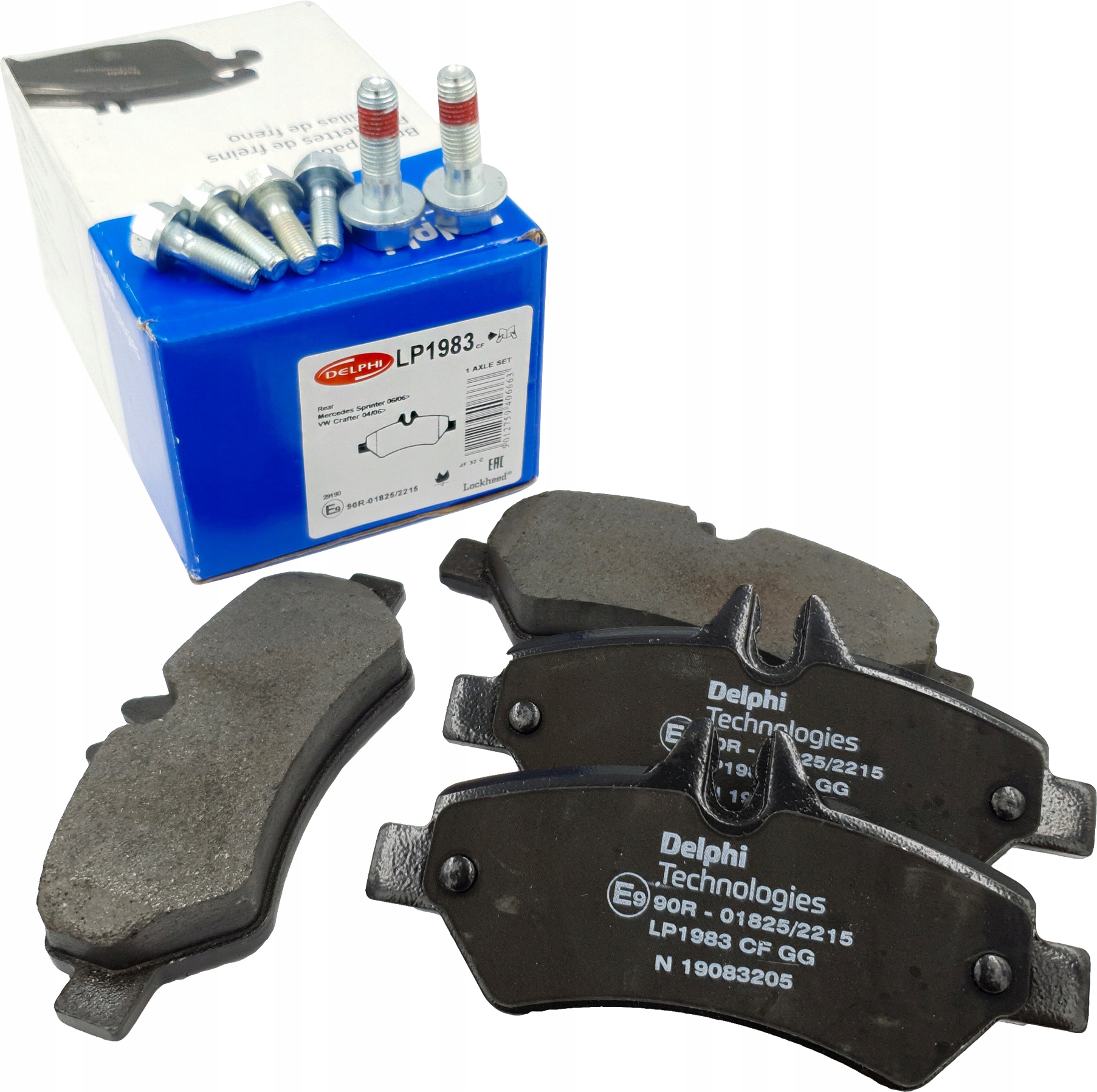 LP1983 - ЗАДНІ ГАЛЬМІВНІ КОЛОДКИ MERCEDES-BENZ SPRINTER 3.5 T