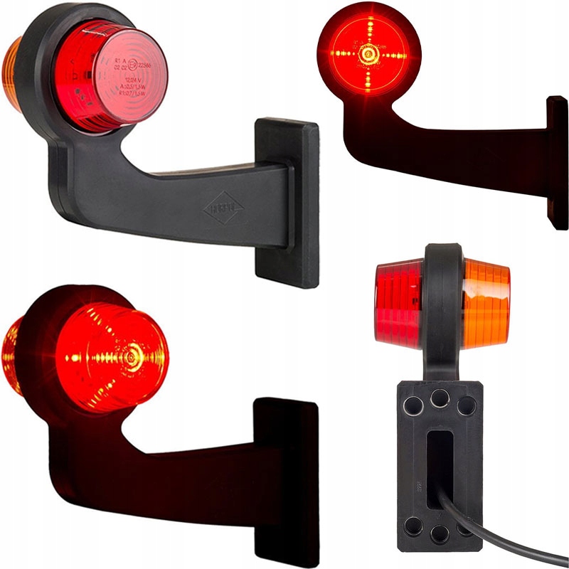 

Lampa Obrysowa Długa Lewa Pomarańczowo Czerwona