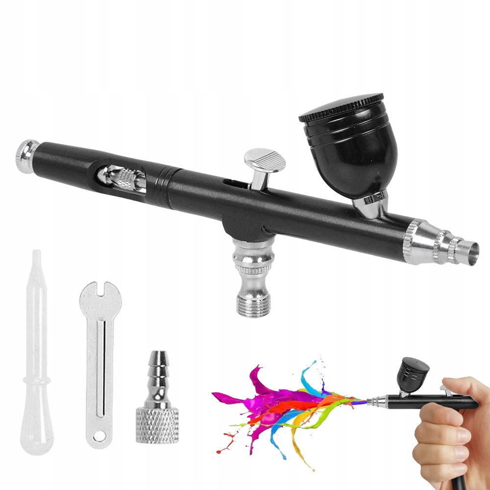 Airbrush Tryska 0,3MM Stříkací Pistole Na Barvu Zdobení Dortů, Tetování