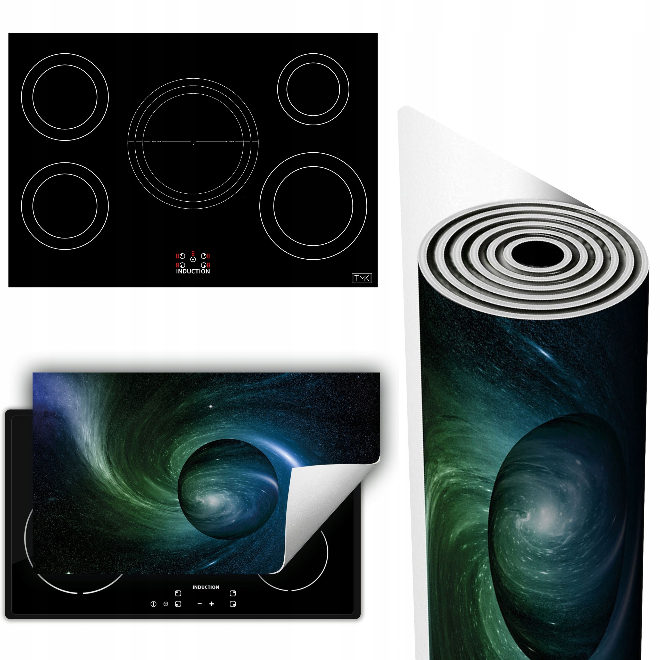 Vinylová Podložka Na Ochranu Kuchyňské Desky 90x52 Vesmír