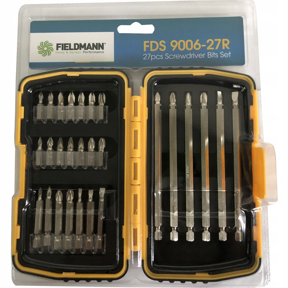 

Zestaw Fieldmann bitów wkrętaki 27 elementów etui