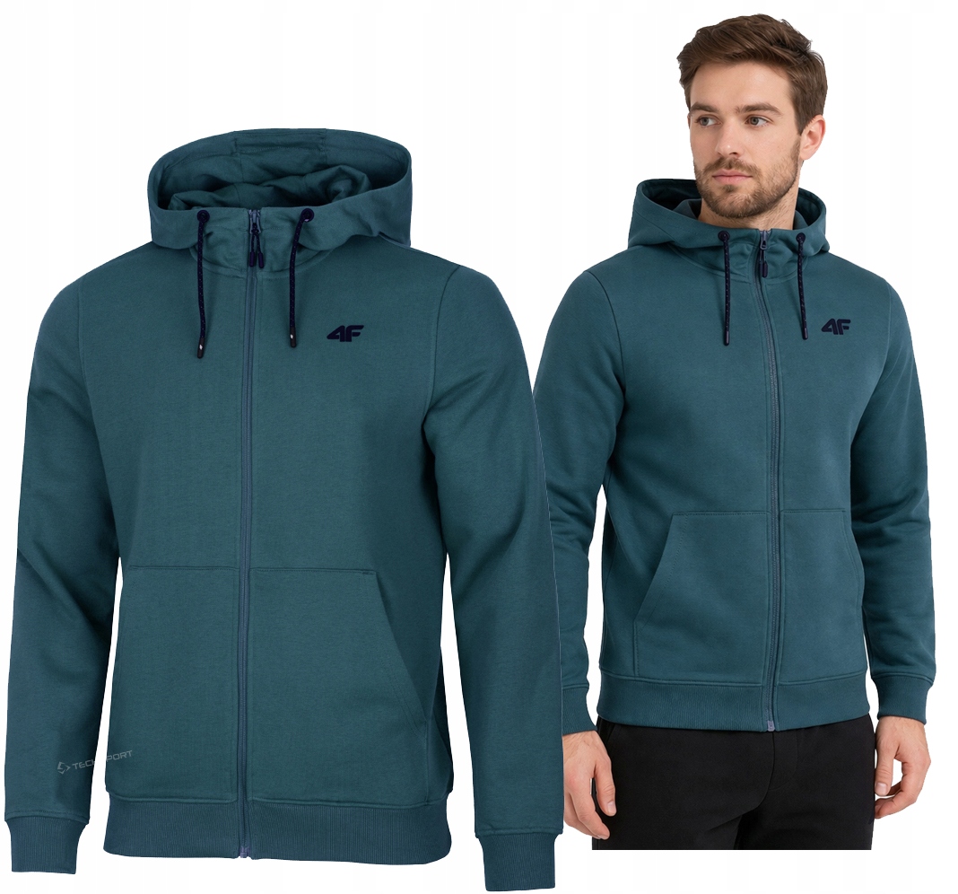 4F Męska Bluza Z Kapturem Bawełna Rozpinana rozm XXXXXL 5XL