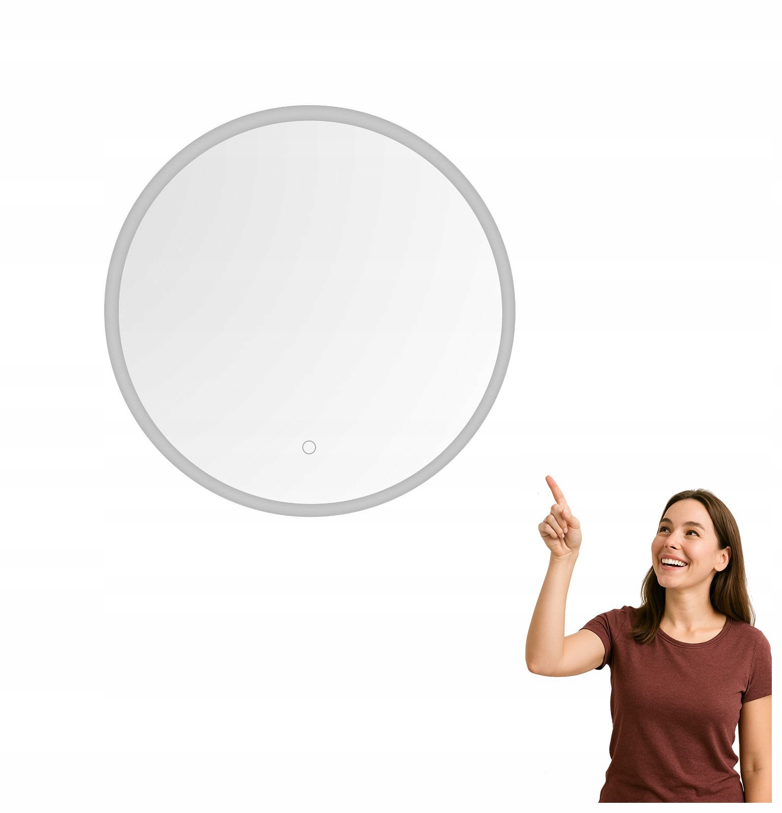 Okrúhle kúpeľňové zrkadlo s Led podsvietením 24W D2311 Zuma Line