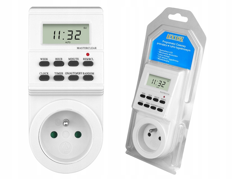 1 szt. PS Programator czasowy TS-EF1 / DT03, cyfro Marka Lexton
