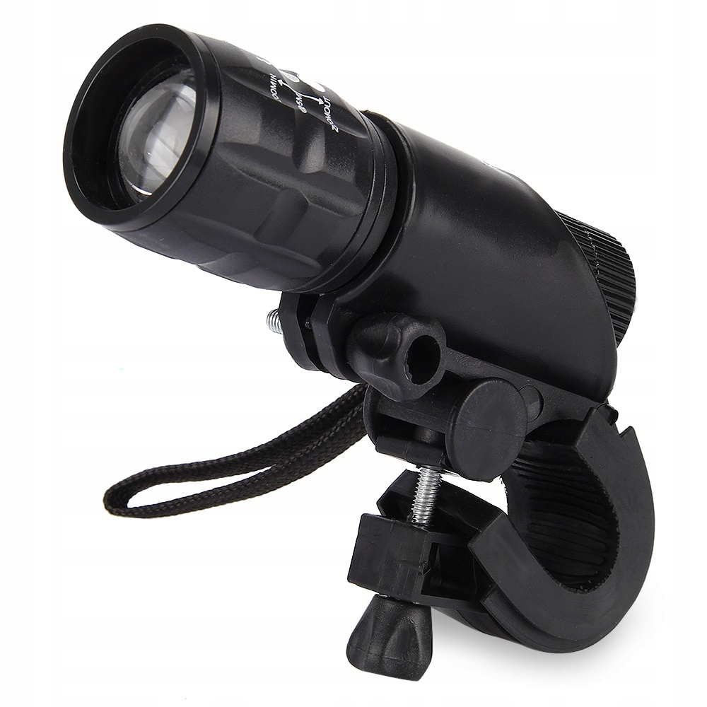 

Latarka Lampka Rowerowa Przednia 2w1 Zoom Uchwyt