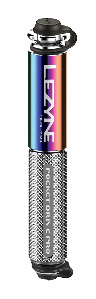 Ruční pumpa na kolo Lezyne Pocket Drive Pro Hp 160psi stříbrná metalická