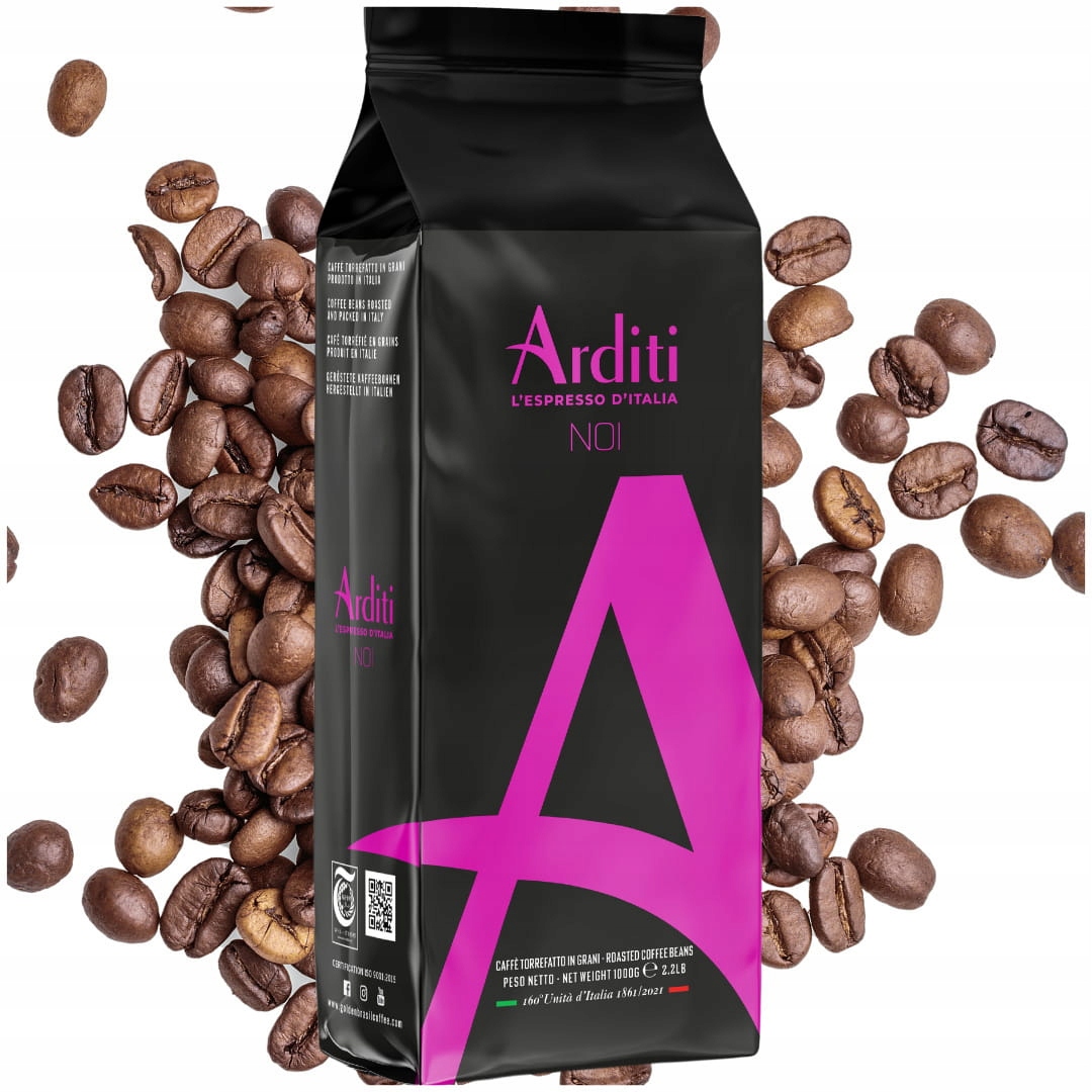 Arditi 1kg Italská Premium Zrnková Káva Vynikající Kvality