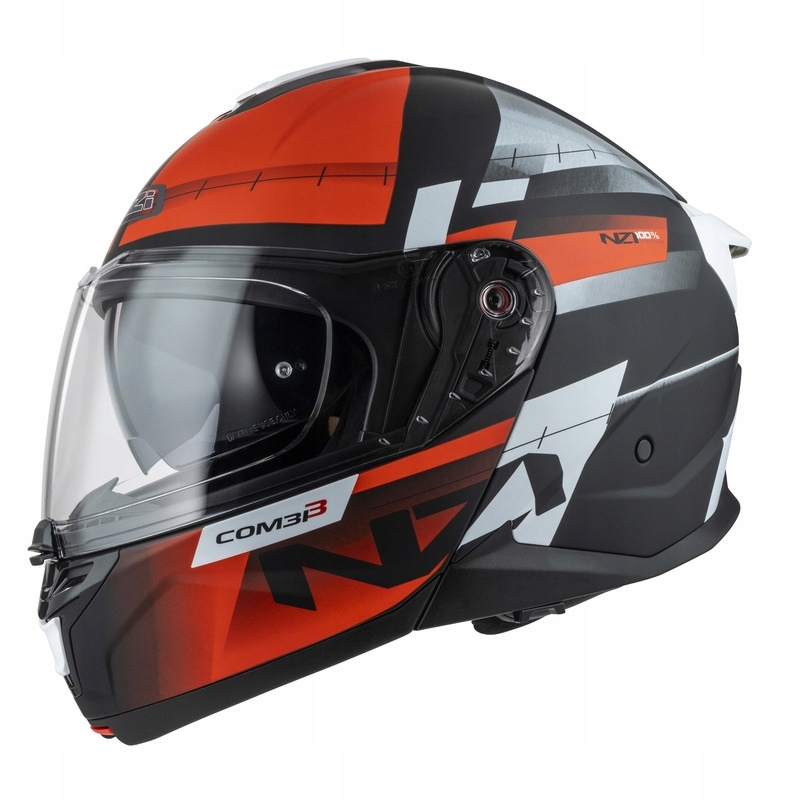 Motocyklová Prilba Nzi Combi 3 Duo Metric Black Red Matt (XL)