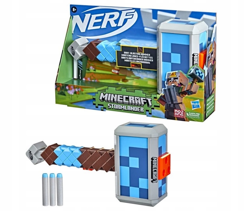 Nerf Hasbro Minecraft Stormlander F3890 strzałki