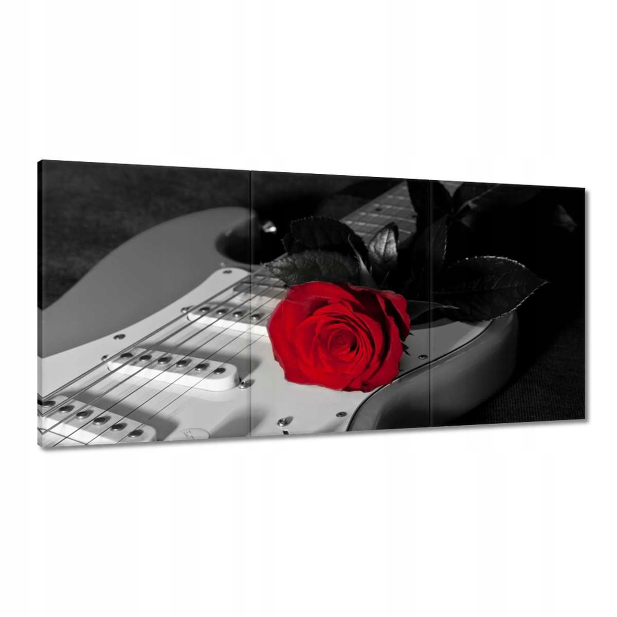 Obrazy 180x90 Elektrická gitara s ružou