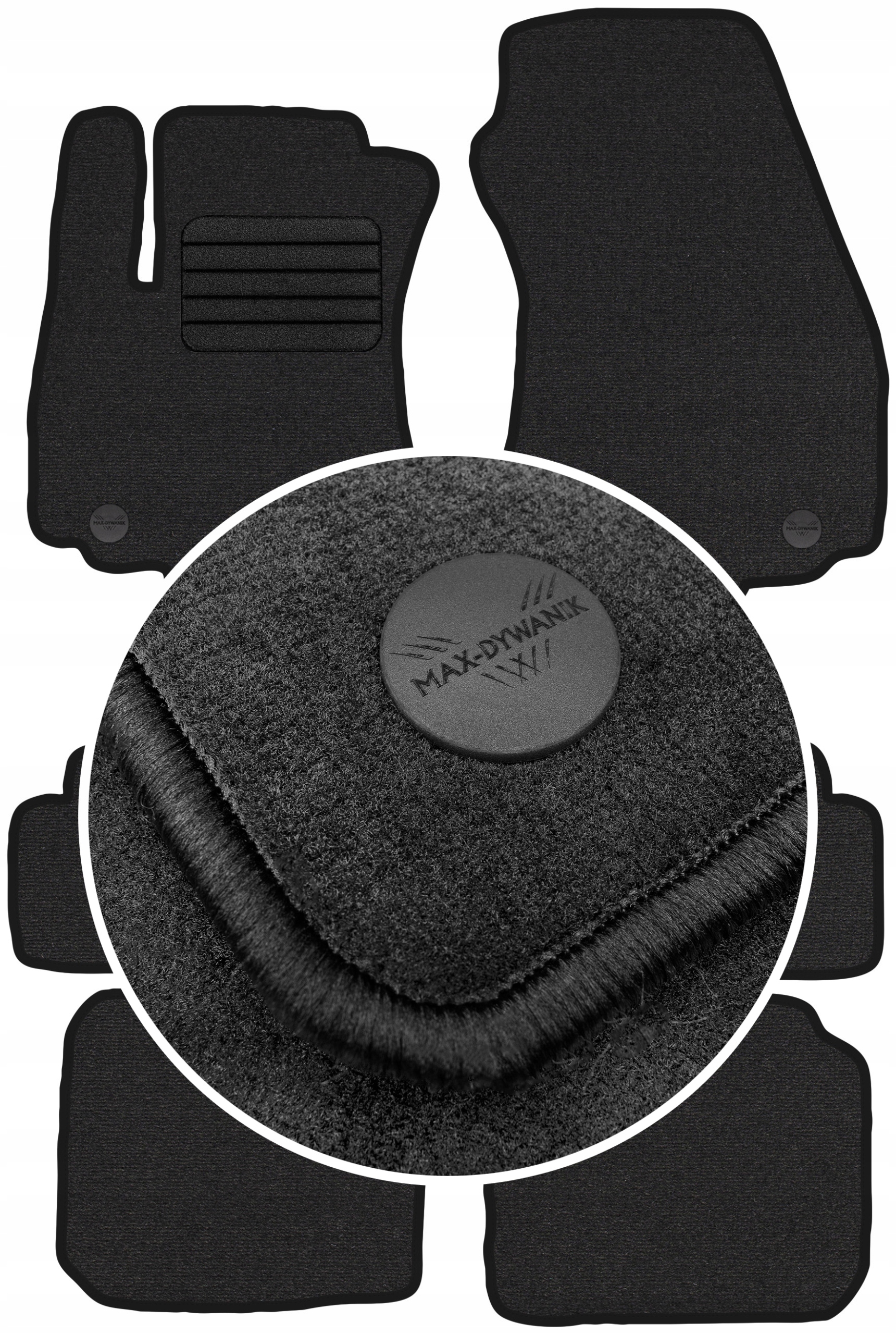 Opel Zafira A 7os 03-05 Velúrové koberčeky Grafit