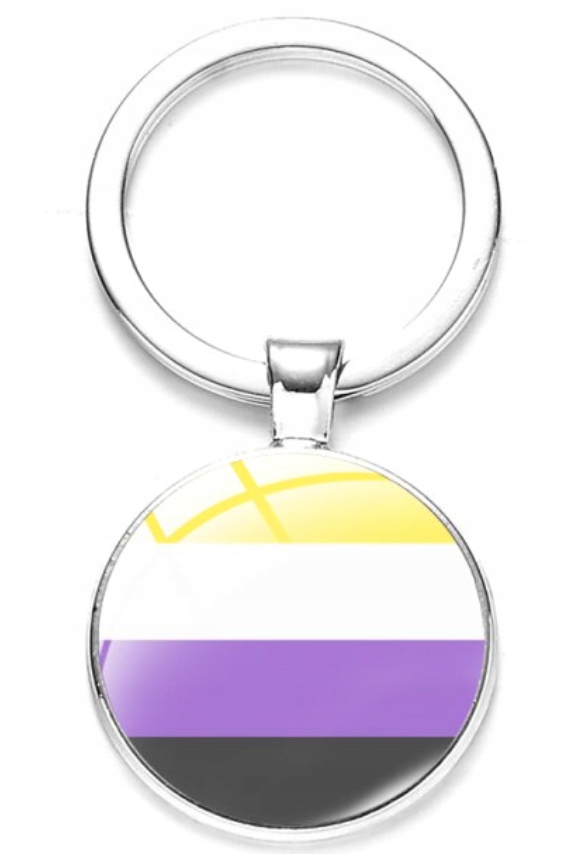 

Brelok niebinarna flaga Pride Lgbt