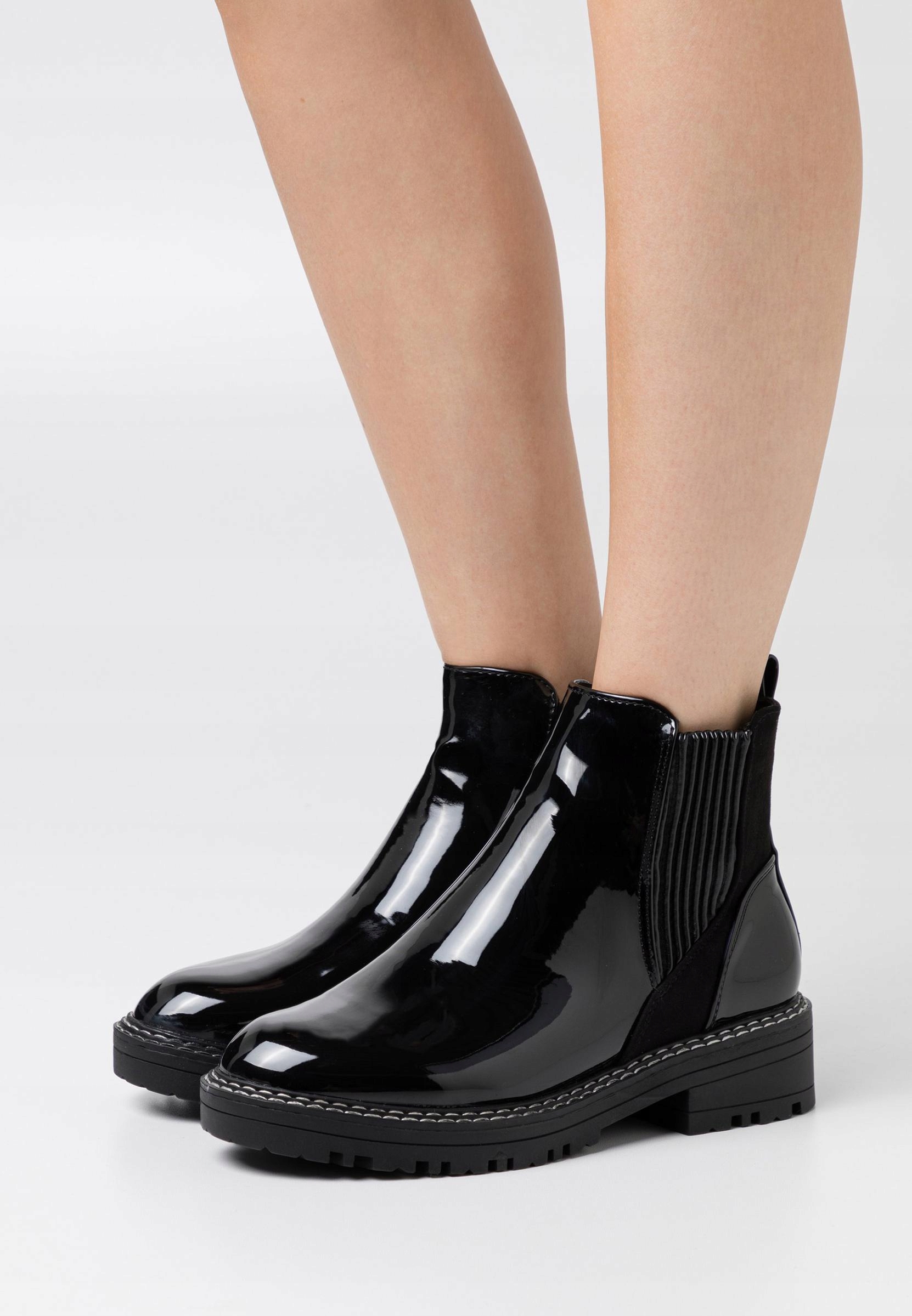 J72113 G922*X0 RIVER ISLAND WIDE FIT BOTKI 37 Nosek migdałowy