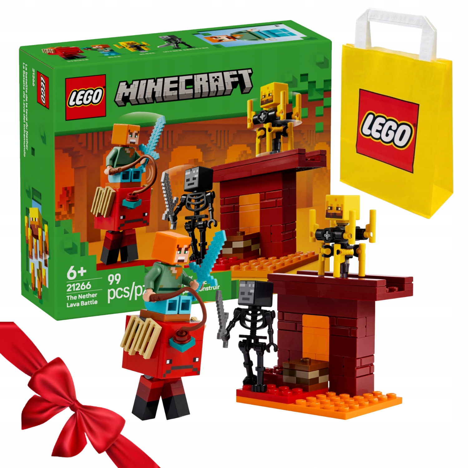 Zestaw Klocków Lego Lego Minecraft Bitwa Na Moście Netheru 21266