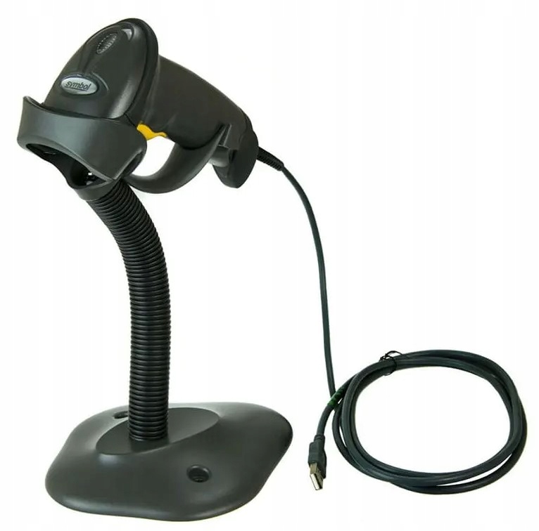 Przewodowy czytnik kodów skaner 1D ZEBRA SYMBOL LS2208-SR20007R-UR USB