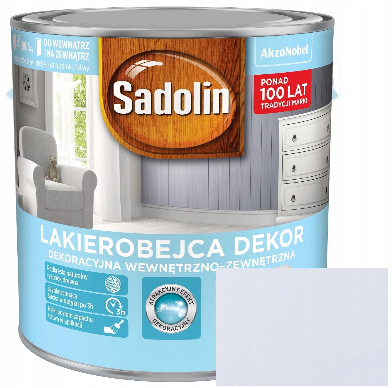 

Sadolin Lakierobejca Dekor Biały Skandynawski 2,5L
