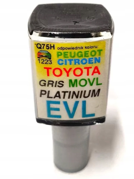Zaprawka lakier do rys 10ml Citroen Peugeot Evl Gris Platinum