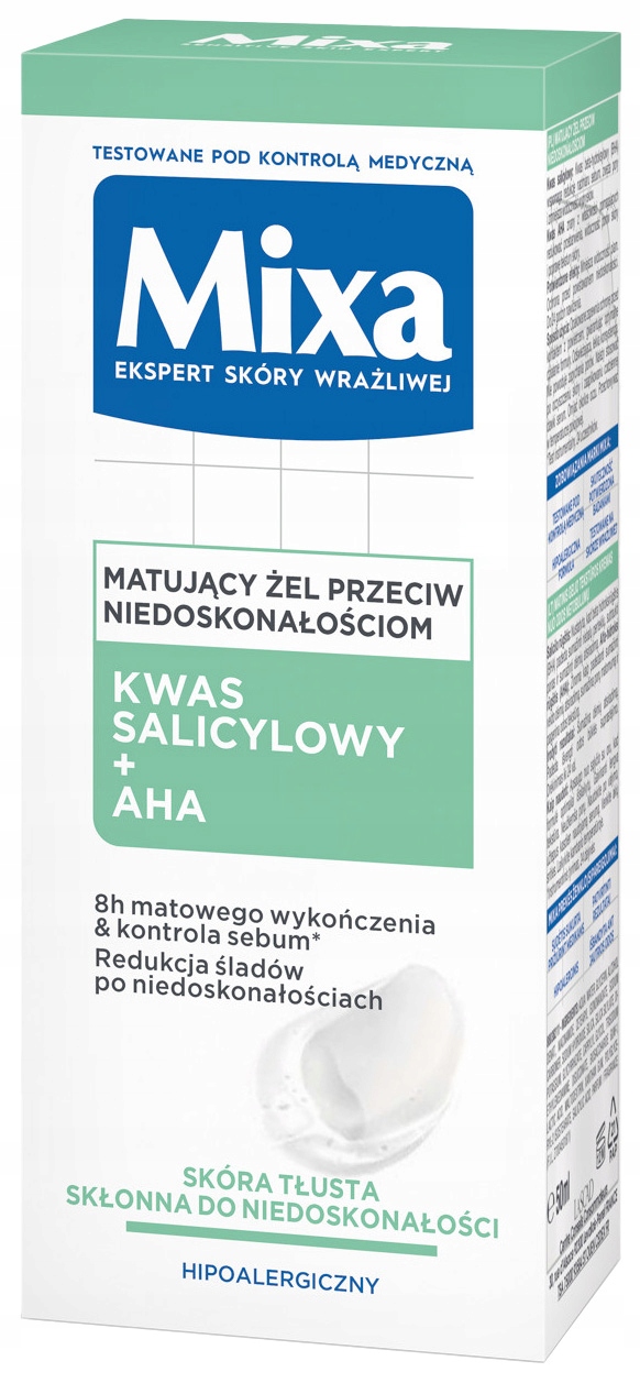 Mixa - Matujący żel przeciw niedoskonałościom - 50 ml