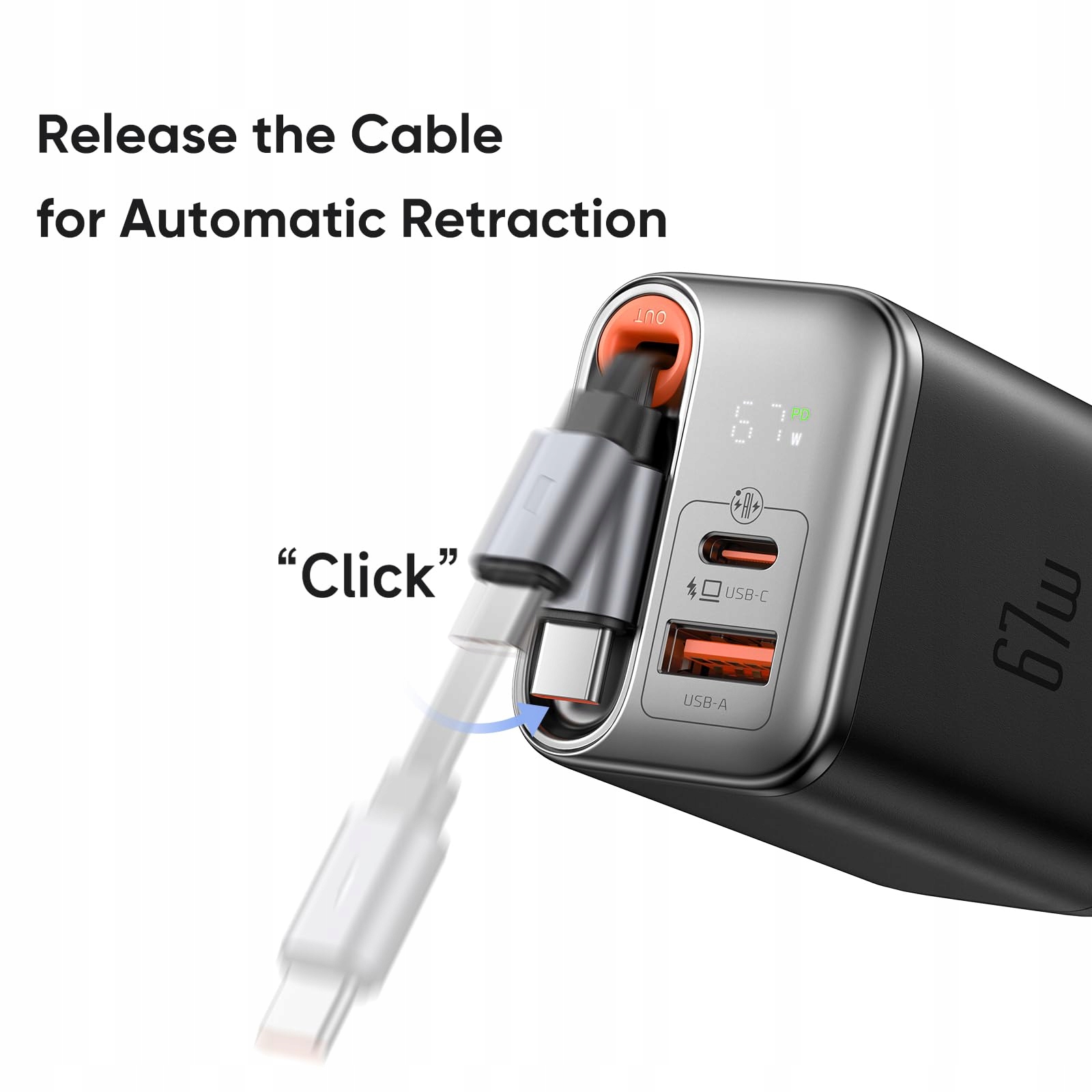 MCDODO 67W USB C Szybka Ładowarka GaN 3-Port do iPhone Android MacBook — miniatura 7