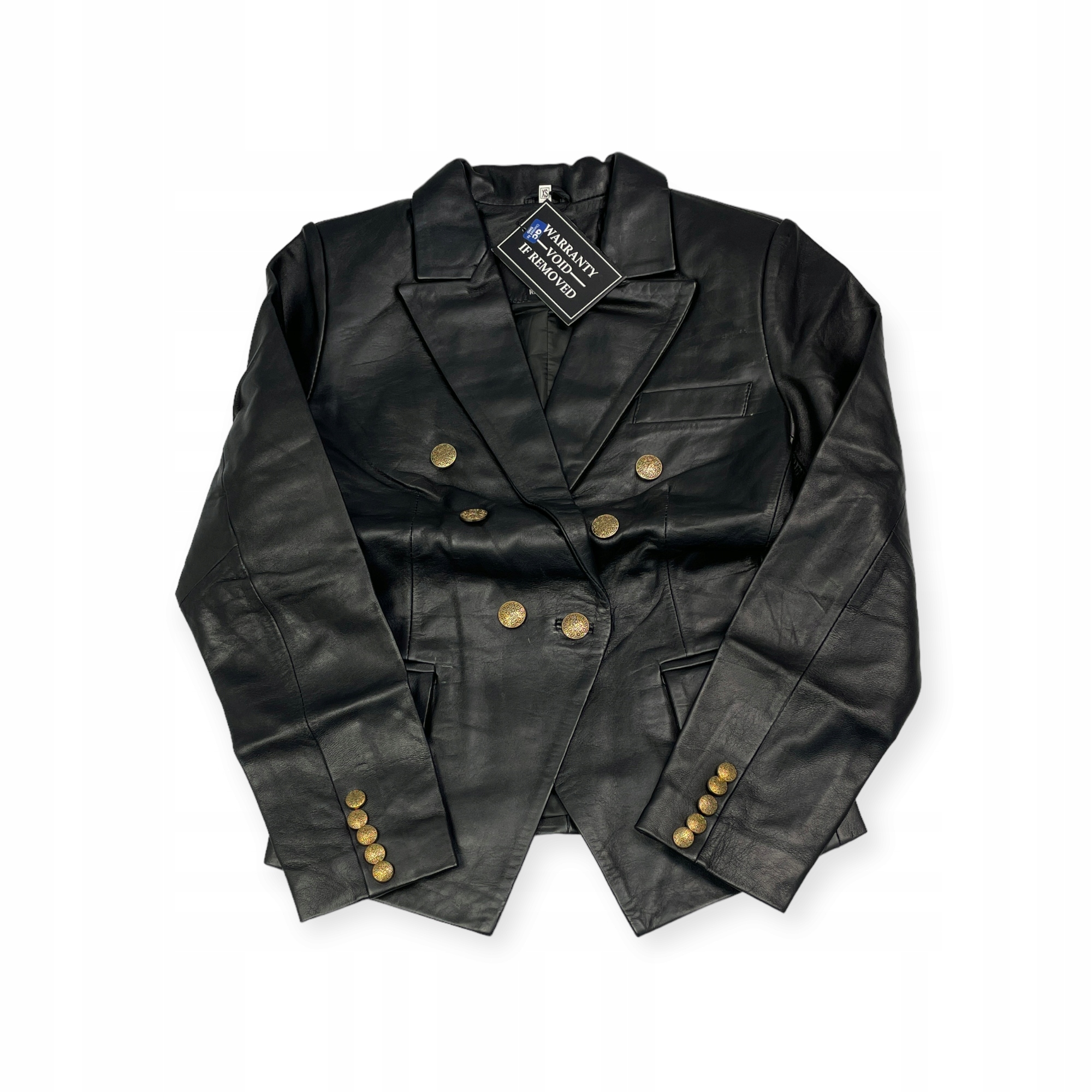 Dámská černá kožená bunda Real Leather Xs