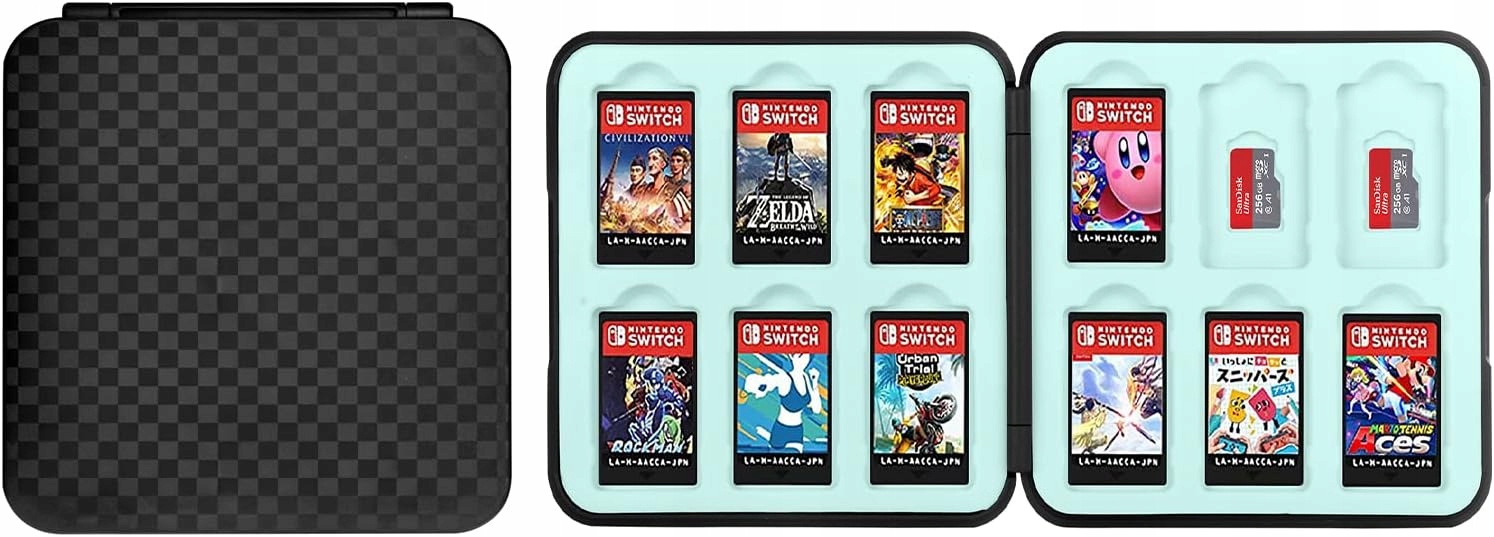 ETUI NA KARTY DO GRY NINTENDO SWITCH ETUI KARTY SD CZARNY