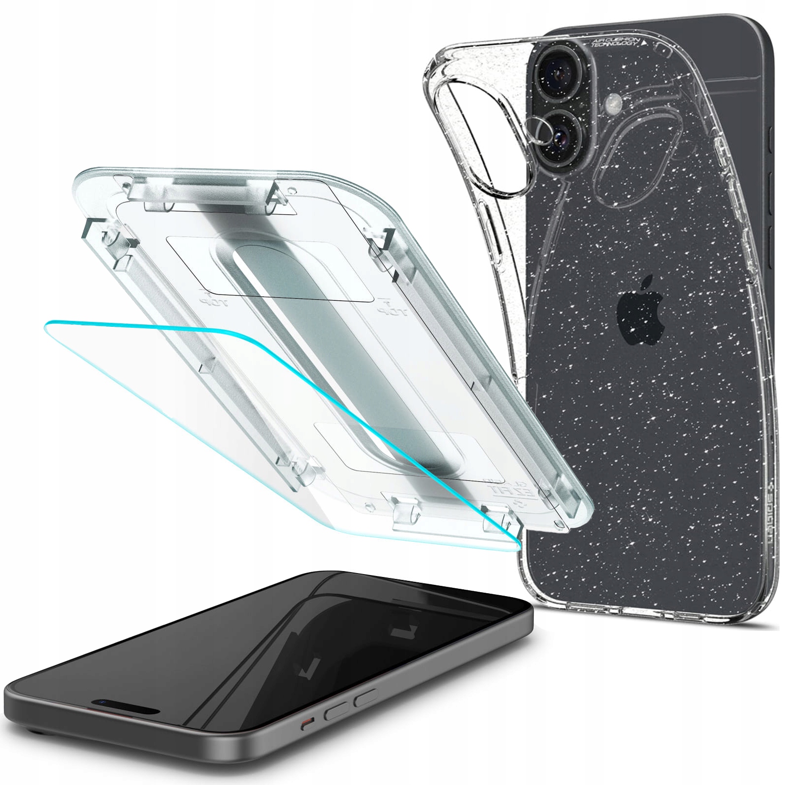 Pouzdro sklo Spigen pro iPhone 16, pouzdro kryt, sklíčko obal