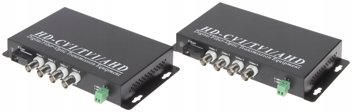 Optický Konvertor Videa OVH-4D/SC 4x Video RS-485 Komplet Txrx