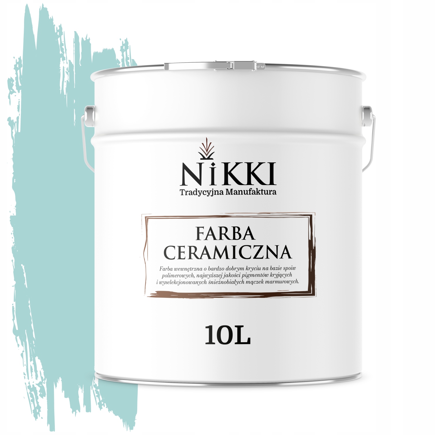 Keramická Stropná Farba Tyrkysová Svetlá H1462 Hlboká Matná 10 L