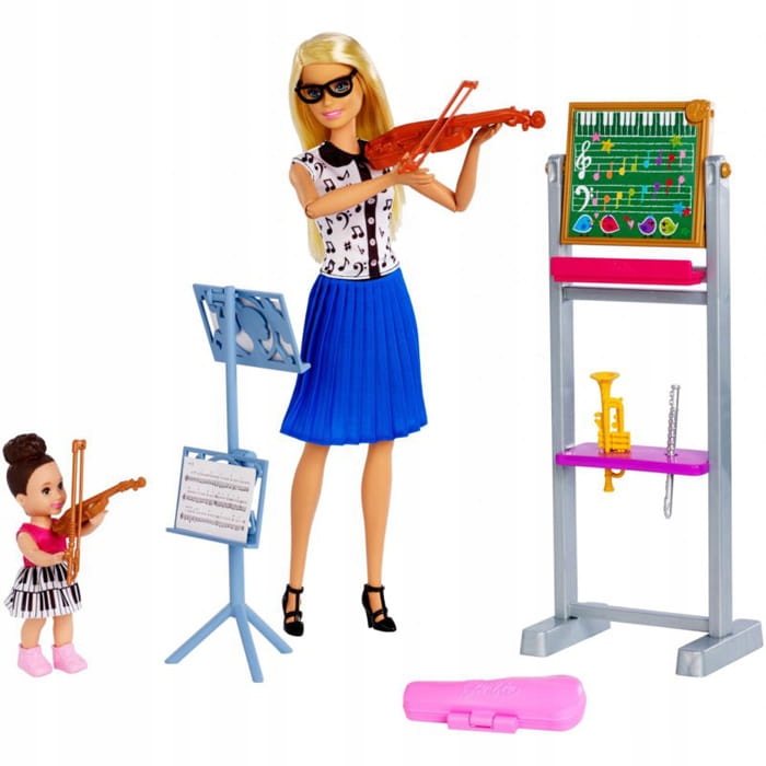Barbie Zestaw Kariera Nauczycielka muzyki FXP18 skrzypce