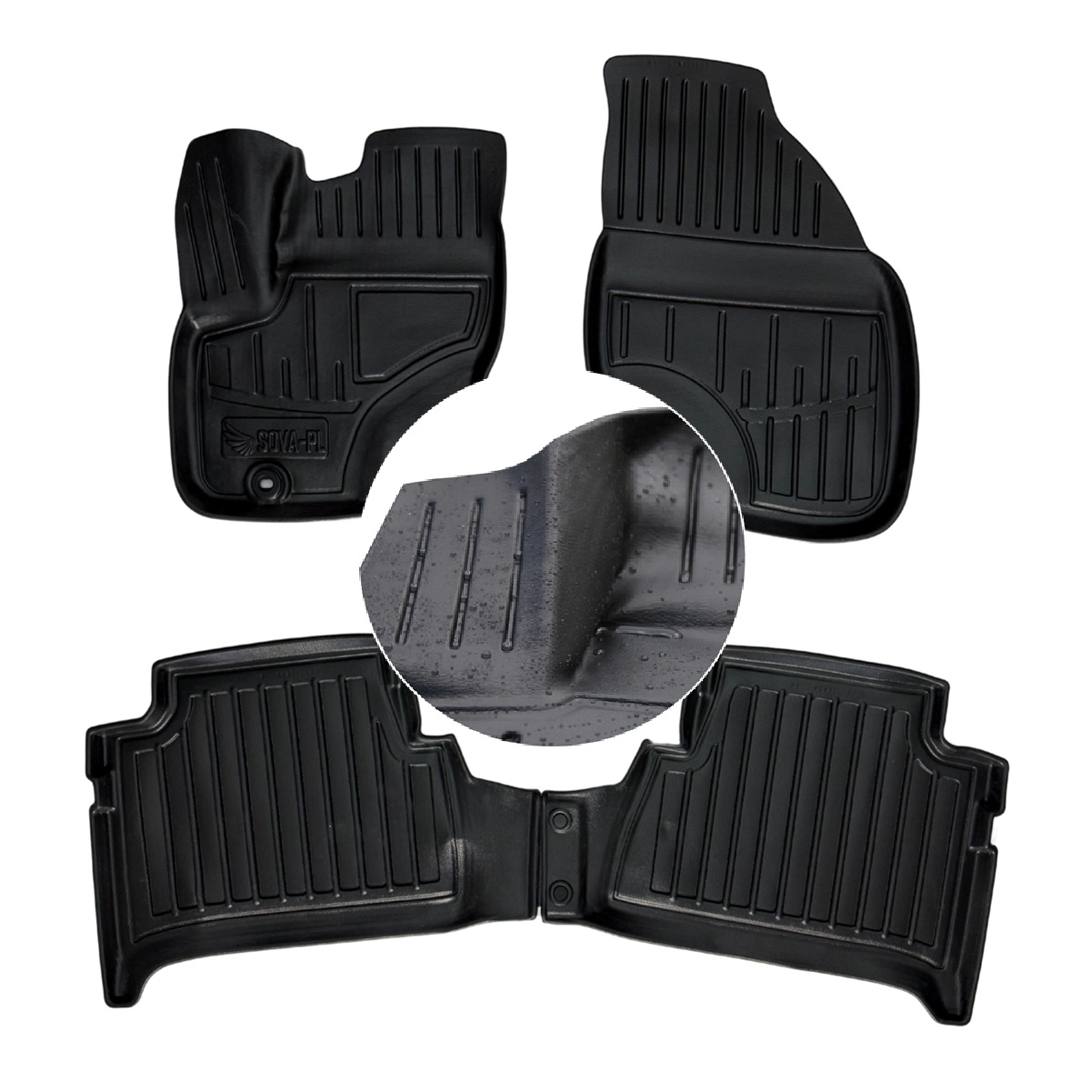 Gumové stěrače Ford Focus C-Max Mk1 2003-2010 Korytka Ud