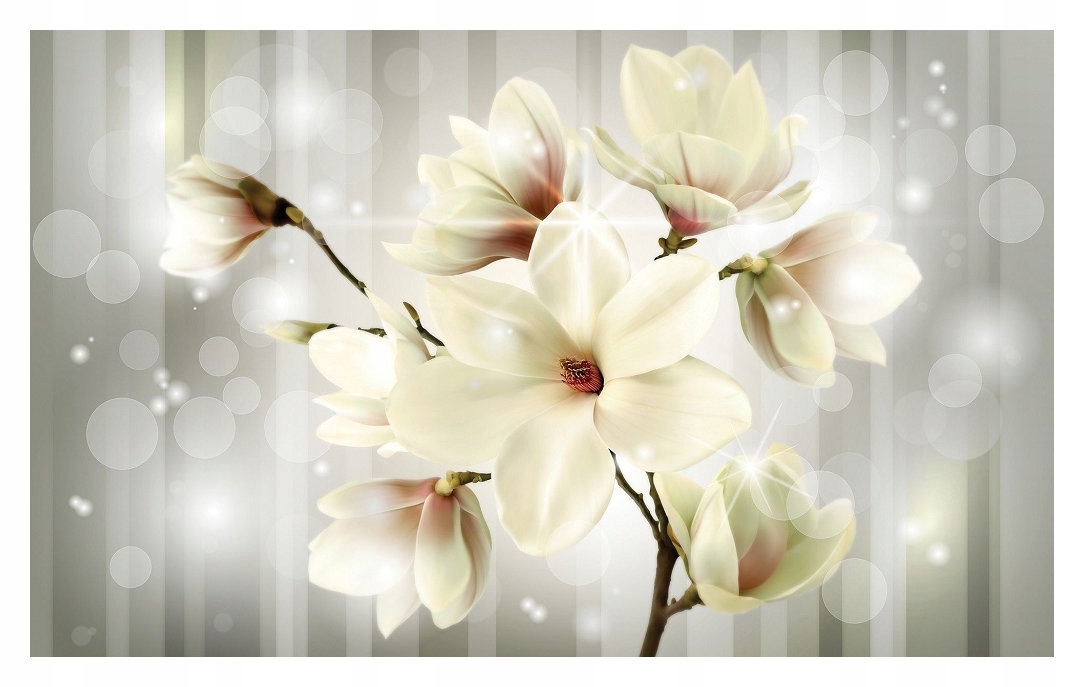 Fototapeta Magnolie Jemný lesk ve světlých tónech 208x146 lepidlo