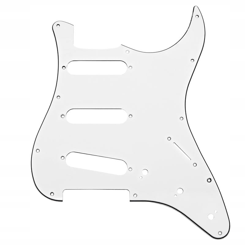 Kera maskownica gitary stratocaster BIAŁA SSS