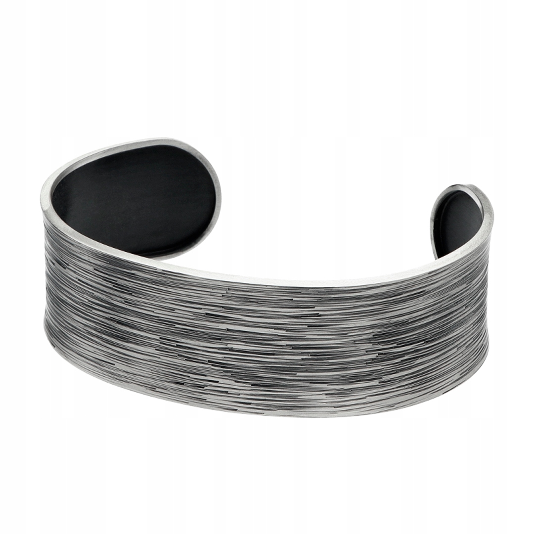 Nasazovací náramek ze satinovaného stříbro