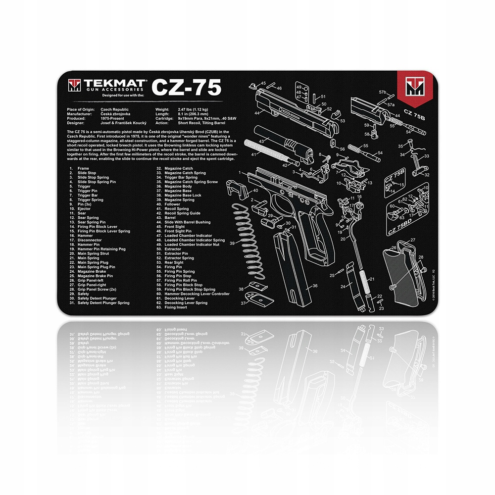 TekMat Mata do czyszczenia broni CZ-75