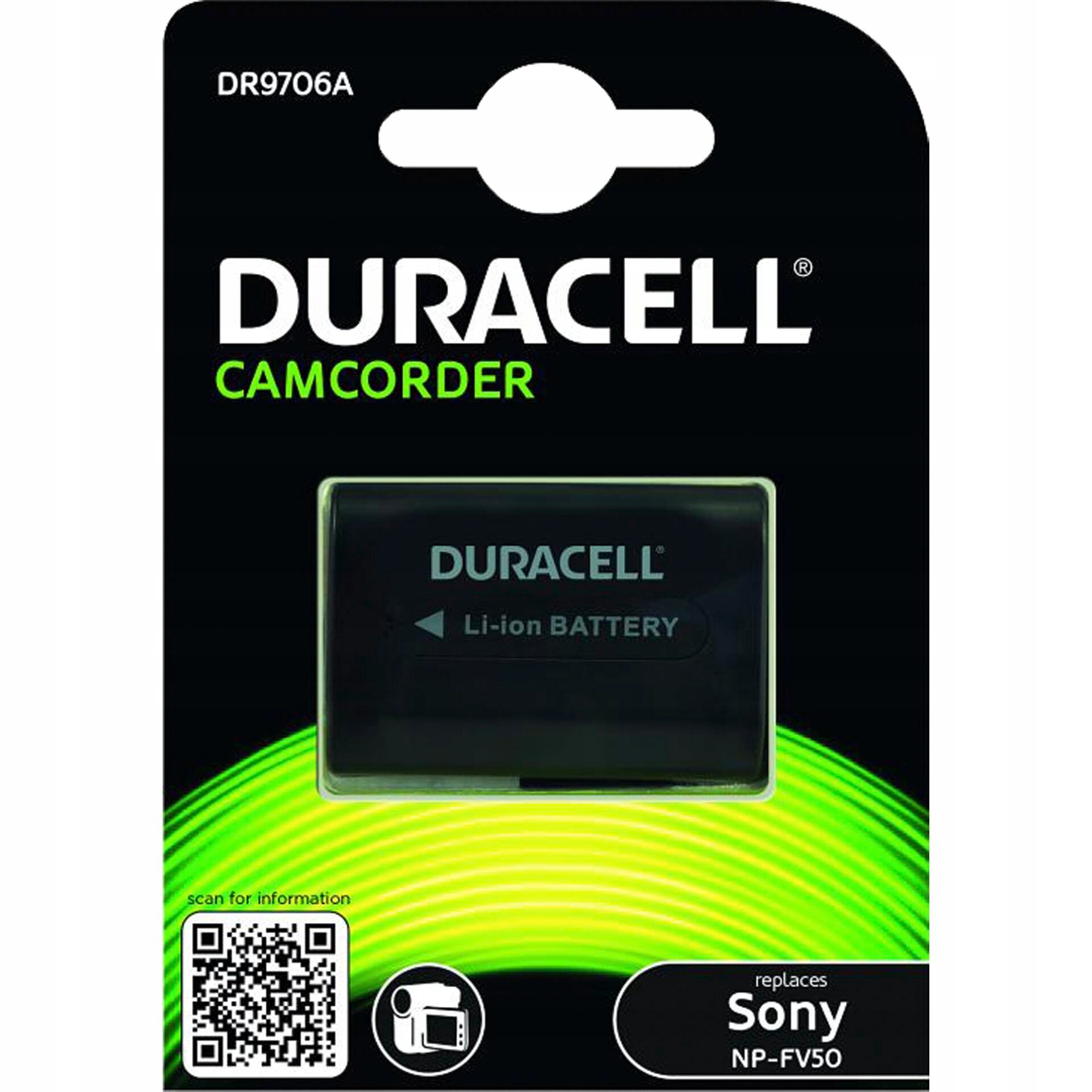 Duracell akumulátorový lithium-iontový 700 mAh pro Sony NP-FV50