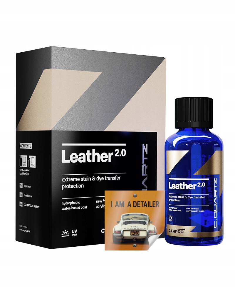 CarPro CQuartz Leather 2.0 POWŁOKA KWARCOWA DO SKÓRY I WINYLU AUTO 100ML