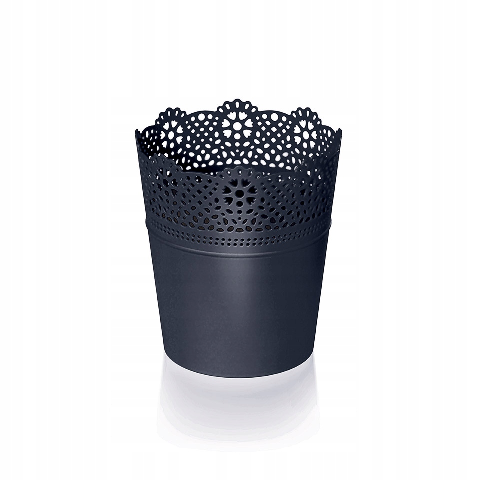 

Ażurowa Doniczka Osłonka Lace DLAC160 antracytowy