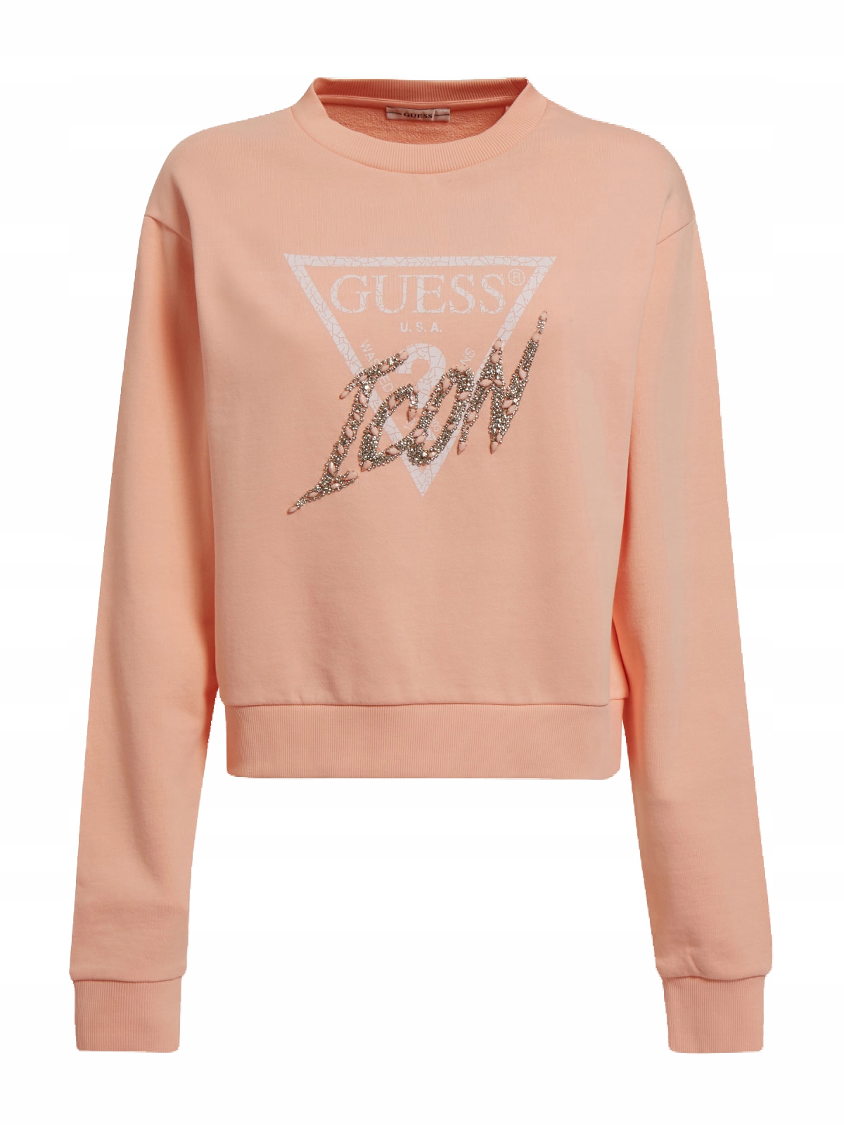 

Guess Bluza Damska Cn Icon Sweatshirt Peach r. S