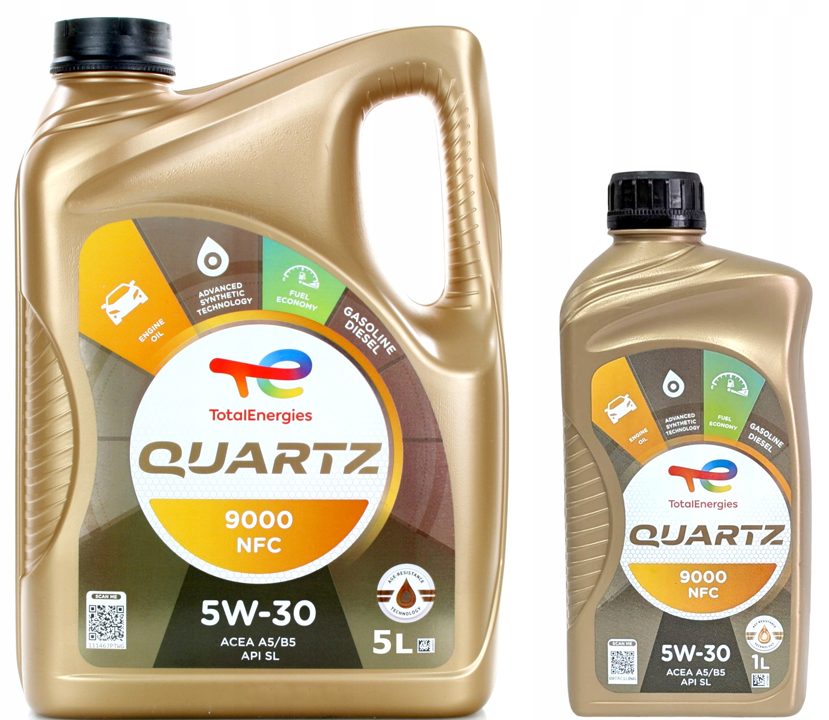 Olej Total Quartz 5W30 9000 Energy Nfc A5/B5 6L