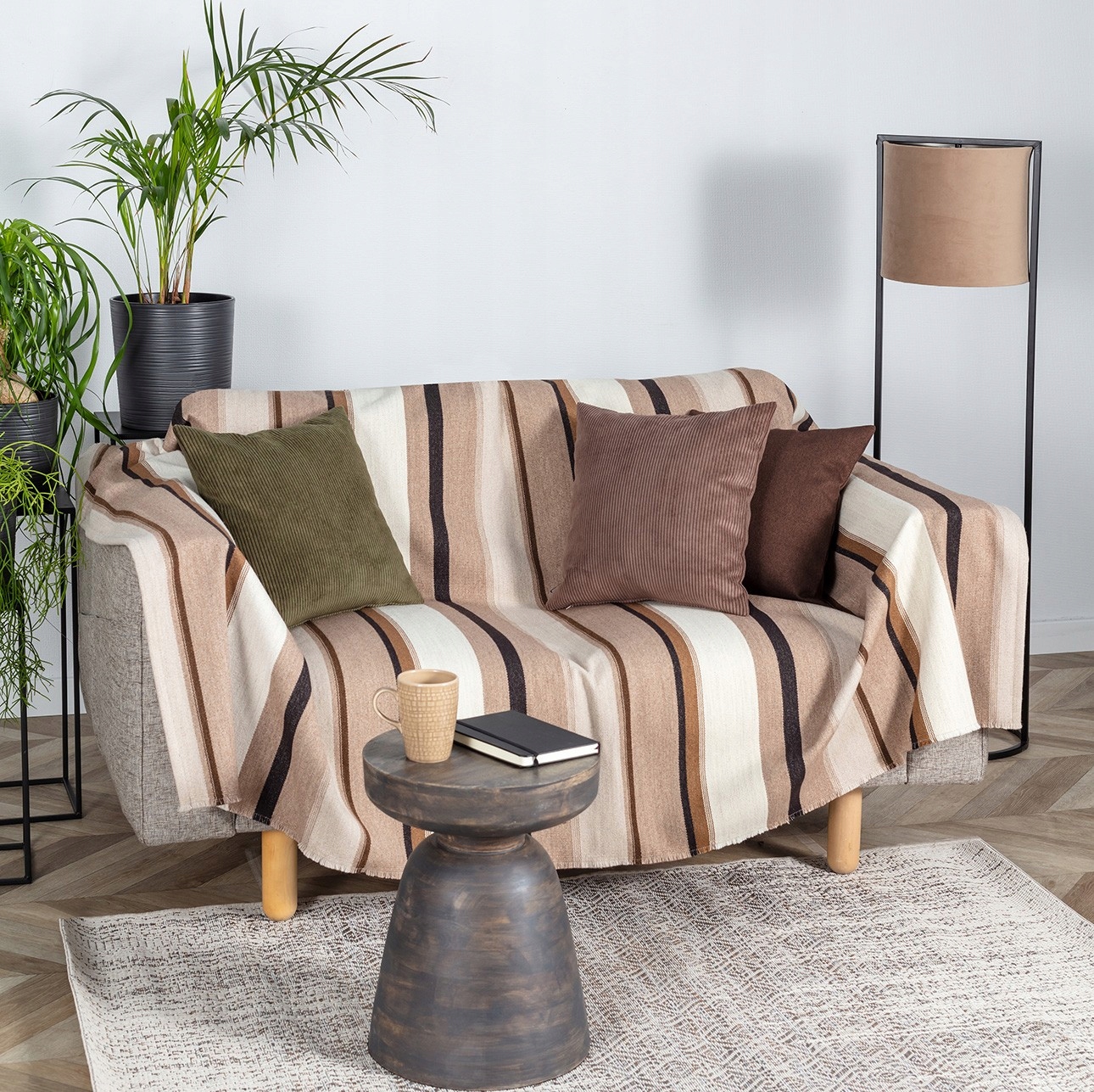 Dekoria Pled Casual 138x200 cm hnědá