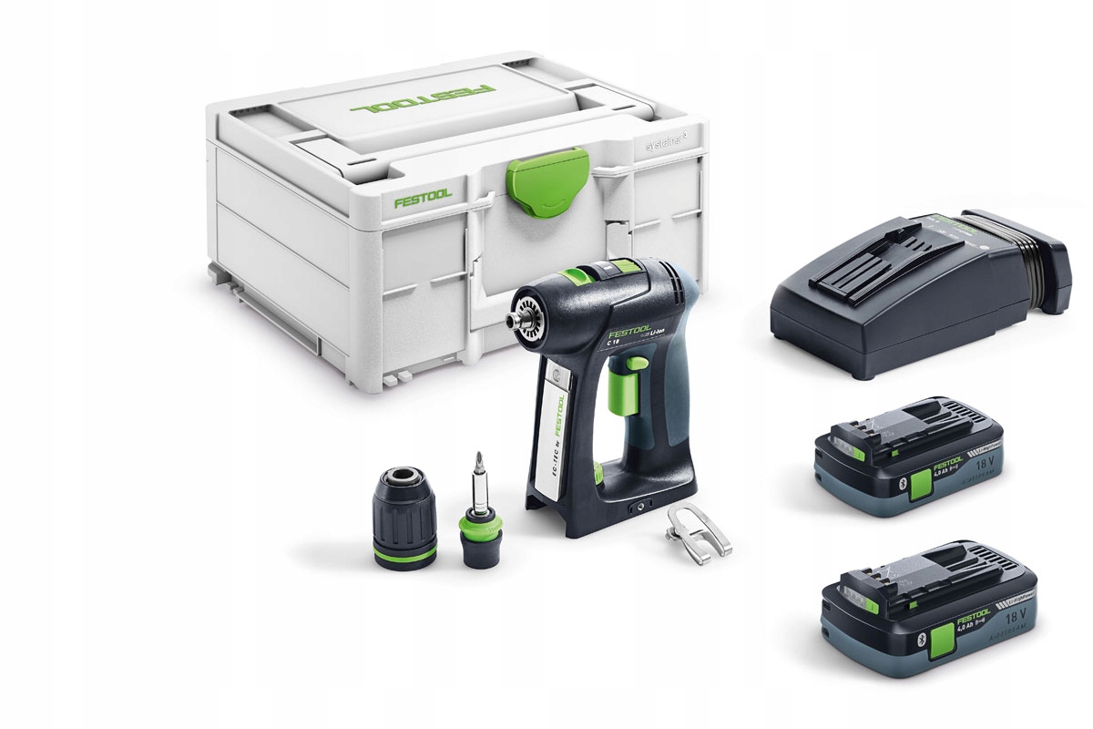 FESTOOL ДРИЛЬ-ШУРУПОВЕРТ C 18 HPC4,0 І-PLUS 576