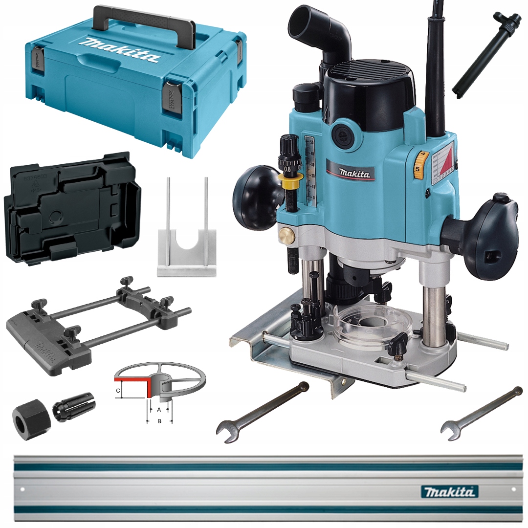 FREZARKA MAKITA RP1110CJ + SZYNA 1.5 M + ADAPTER
