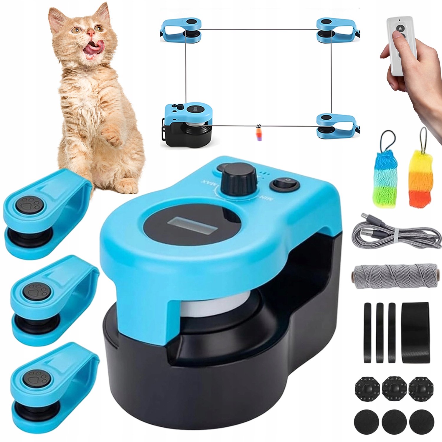 Dálkově Ovládaná Hračka Pro Kočky Pro Běhání Trénink Interaktivní Režim